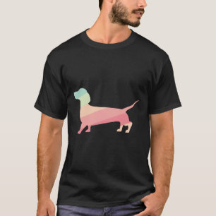 Camiseta Proprietário Colorido do Dachshund de Cão de Enc
