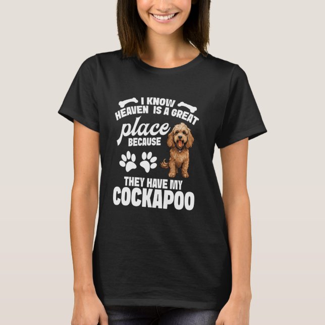 Camiseta Proprietário da Cockapoo Excelente Puppy Lover Ent (Frente)