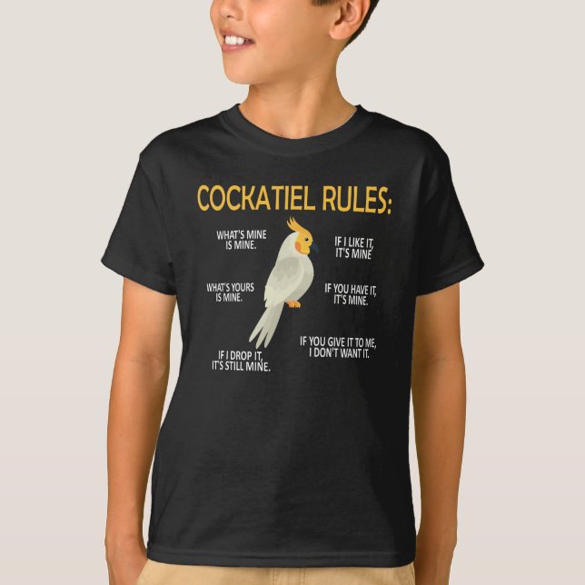 Camiseta Proprietário da Cockatiel Oferece Pássaro Cockatie (Frente)