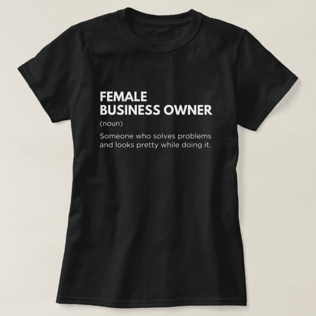 Camiseta Proprietário da empresa Bonito Engraçado Empreende (Frente do Design)
