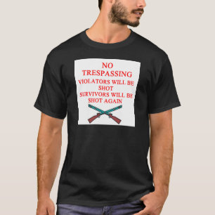Camiseta proprietário de arma nenhum infrinjir