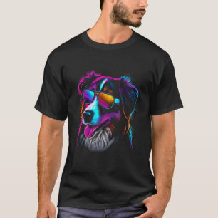 Camiseta Proprietário de Cachorro Australiano Vaporwave Not