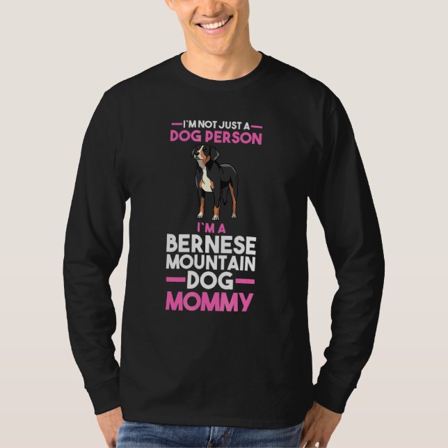 Camiseta Proprietário de Cachorro Bernese Mamãe (Frente)