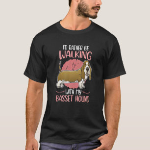 Camiseta Proprietário De Cachorro De Cachorro Basset Caminh
