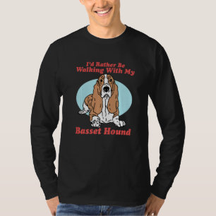Camiseta Proprietário De Cachorro De Cachorro Basset Caminh