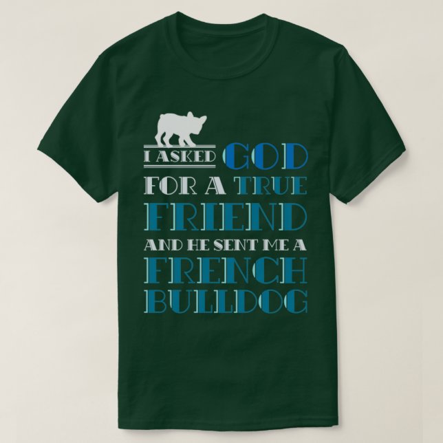 Camiseta Proprietário de Cachorro Dift Frenchie Dog Lover F (Frente do Design)
