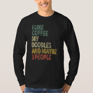 Camiseta Proprietário De Cachorro Eu Gosto De Café Meus Dod