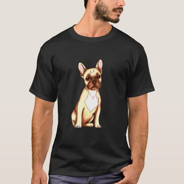 Camiseta Proprietário de Cachorro Francês Cachorro Francês  (Frente)