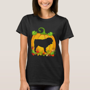 Camiseta Proprietário de Cachorro Halloween Figurume Inglês
