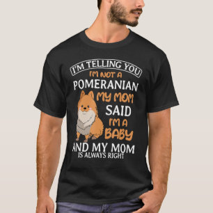 Camiseta Proprietário de Cachorro-Mãe Pom-Pom Dwarf Spitz M