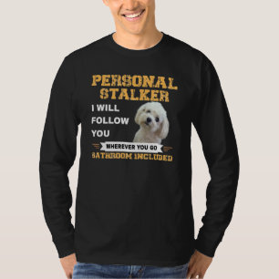Camiseta Proprietário de Cachorro Maltês Seguir Cotação Cac