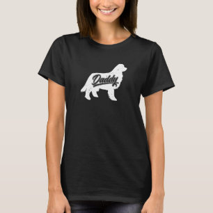 Camiseta Proprietário de Cachorro Pai do Papa Pais de Newfo