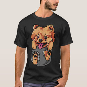 Camiseta Proprietário de Cachorro Pomerano Eu Amo Meu Pomer