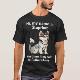 Camiseta Proprietário de Cachorro Siberiano Husky
