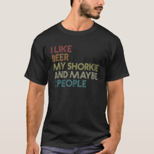 Camiseta Proprietário de Cachorros Shorkie Beer Lover Cota