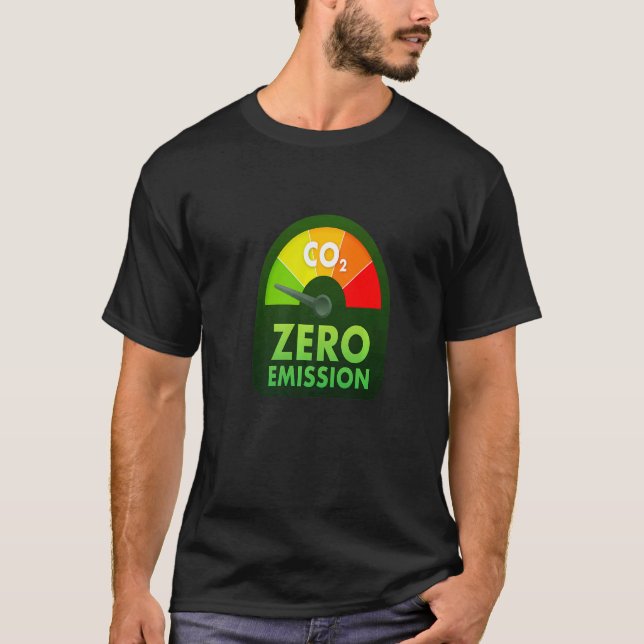 Camiseta Proprietário de Emissões Zero   Dirija Carro Elétr (Frente)