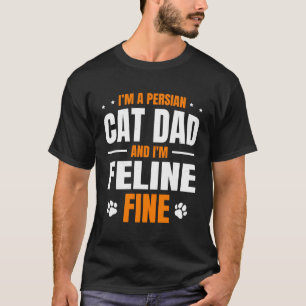 Camiseta Proprietário de Gato de Gato Persa e Gato de Gato