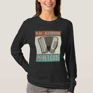 Camiseta Proprietário de Gato do Jogador Acordeão Acordioni