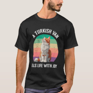 Camiseta Proprietário de Gato Uma VAN TURCA PREENCHE A VIDA