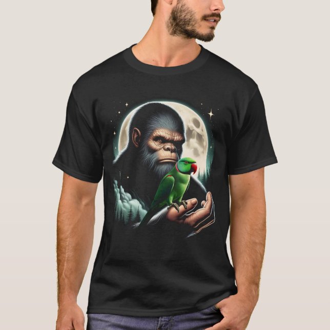 Camiseta Proprietário de papagaio-de-cabeça-chata índio (Frente)