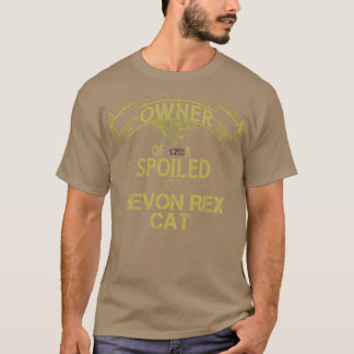 Camiseta Proprietário de um gato Devon Rex mimado