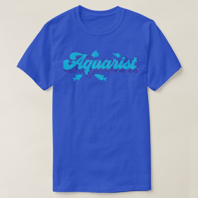 Camiseta Proprietário do Aquário Manutenção Aquarista de Pe (Frente do Design)