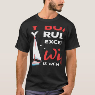 Camiseta Proprietário do barco desportivo Capitão Motor Boa