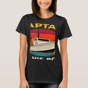 Camiseta Proprietário do barco desportivo Capitão Motor Boa