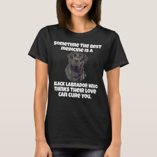 Camiseta Proprietário do Black Labrador Às Vezes O Melhor M