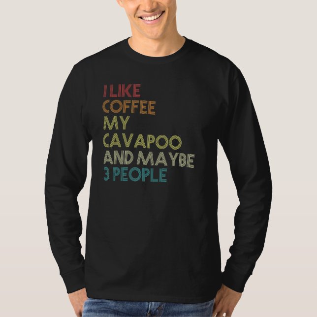 Camiseta Proprietário do Cachorro Cavapoo Amantes Engraçado (Frente)