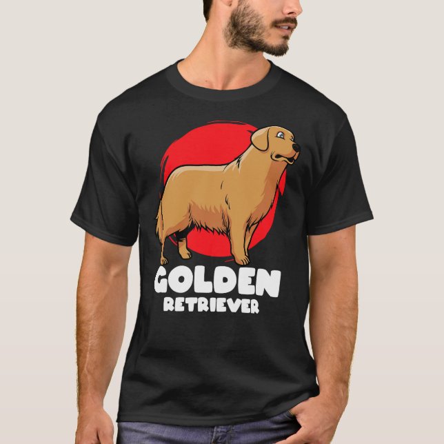 Camiseta Proprietário do Cachorro de Retriever de Ouro Labr (Frente)