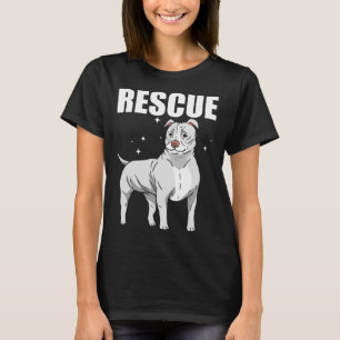 Camiseta Proprietário do Cachorro de Salvamento Pitbull Pit