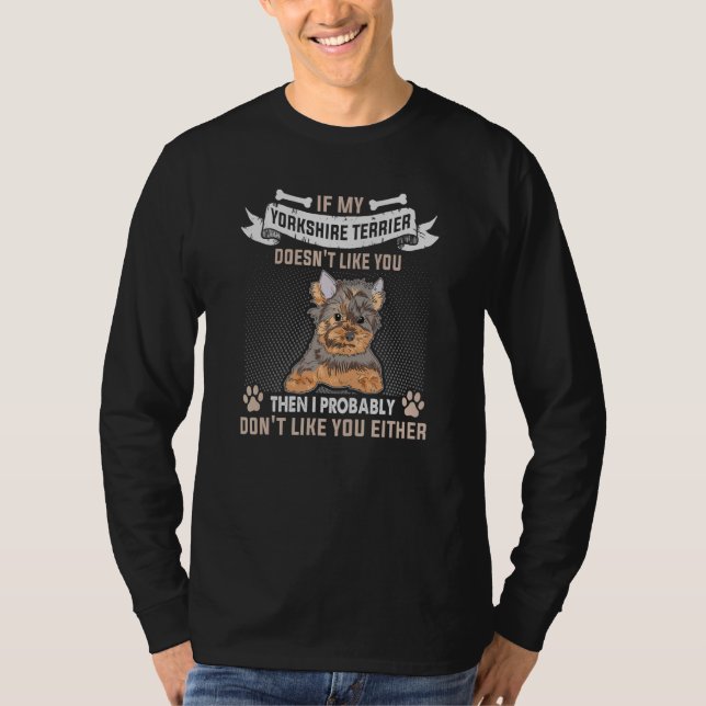 Camiseta Proprietário Do Cachorro Dizendo Para Dog Yorkshir (Frente)