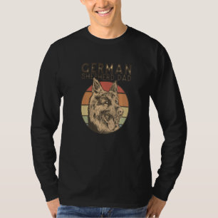 Camiseta Proprietário do Cachorro do Pai Retro Pet Shepard 