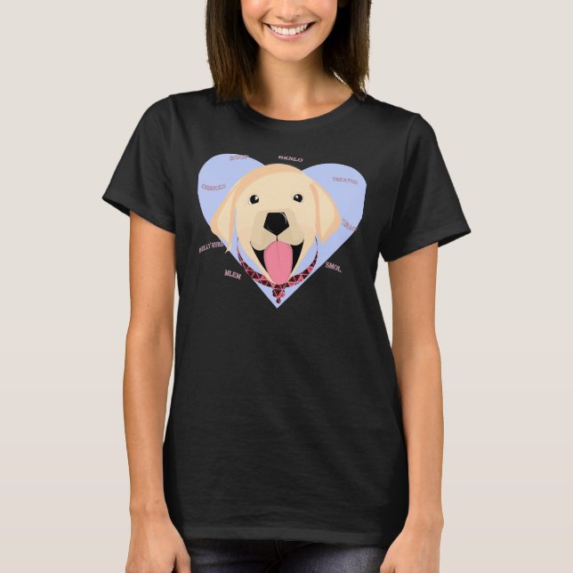 Camiseta Proprietário do Cachorro do Puppy Chonk, Labrador  (Frente)