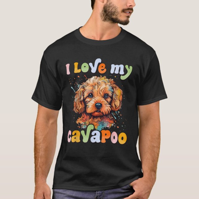 Camiseta Proprietário do Cachorro Lover Cavoodle (Frente)