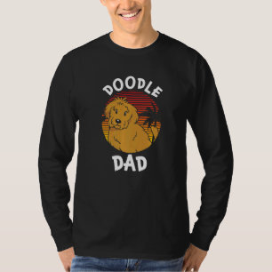 Camiseta Proprietário do Cachorro Pai de Porodle Retro Gold