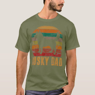 Camiseta Proprietário do Cachorro Presente do Pai Retro Sib