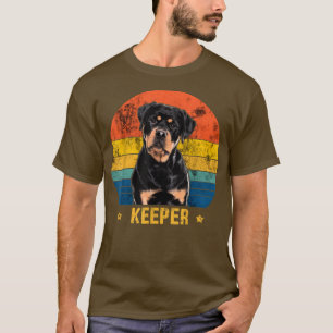 Camiseta Proprietário do Cachorro Retro do Rottweiler Keepe