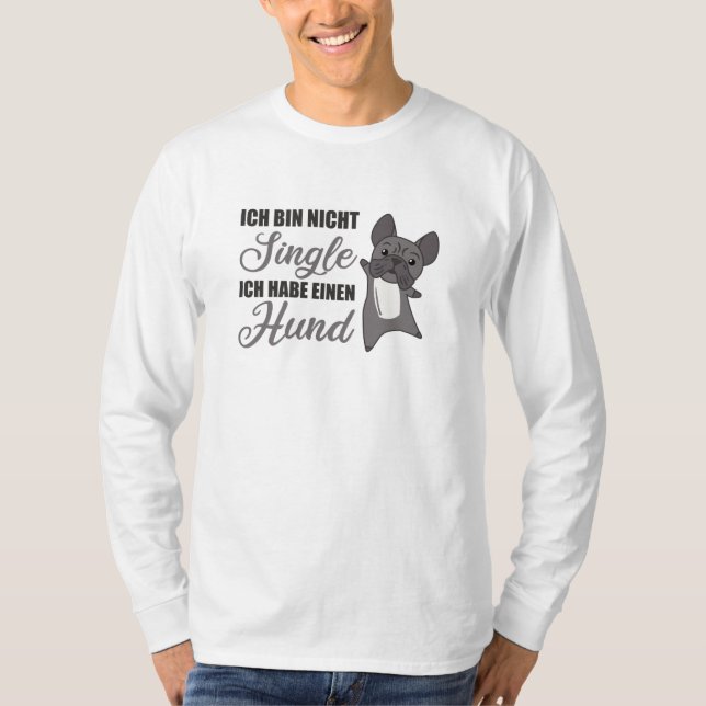 Camiseta Proprietário do Cachorro Solteiro do Cachorro Fran (Frente)