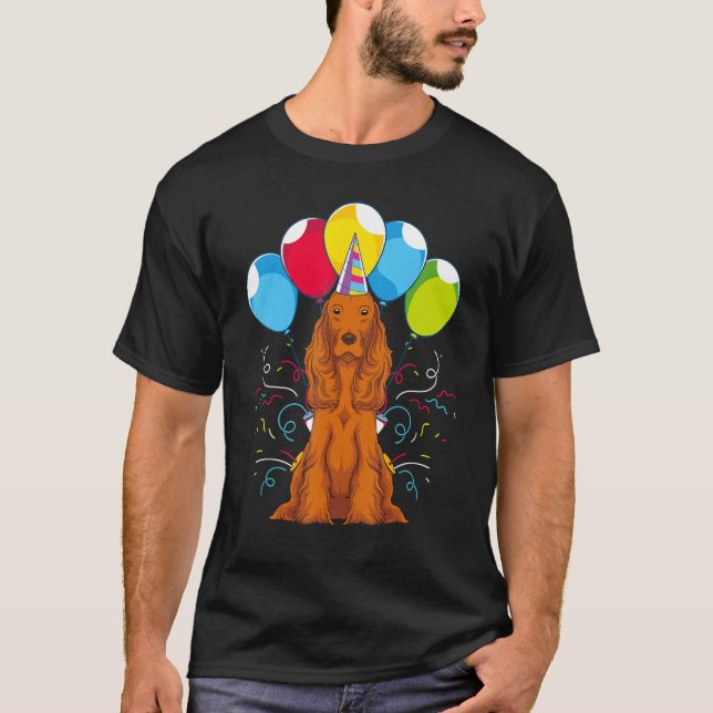 Camiseta Proprietário do Cão Aniversário de criança Festa C (Frente)