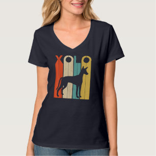 Camiseta Proprietário do Cão-de-Pão-Pão-Silhueta Retro Vint