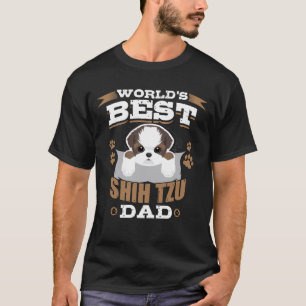 Camiseta Proprietário do cão do pai do Shih Tzu do mundo 