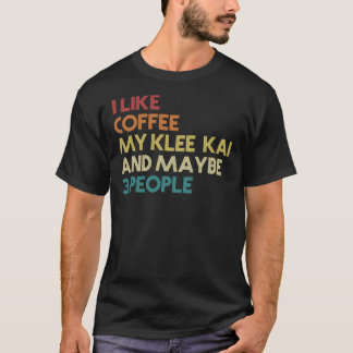 Camiseta Proprietário do Coffee Klee Kai Dog Coffee Lovers