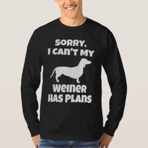 Camiseta Proprietário do Dachshund de Cachorro Desculpem po