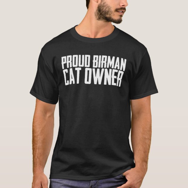 Camiseta Proprietário do gato-do-pássaro (Frente)