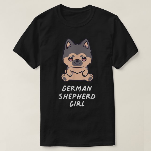 Camiseta Proprietário do german shepherd de Cachorro de Ani (Frente do Design)