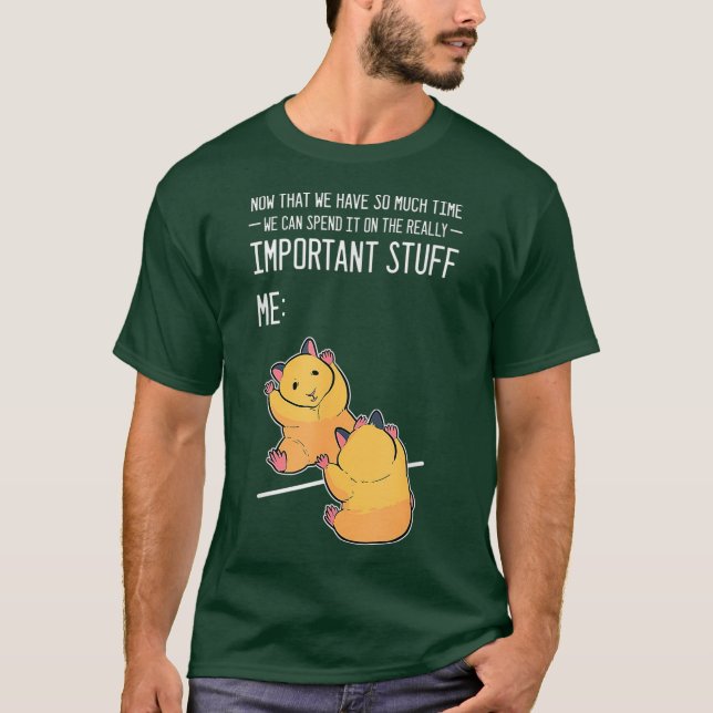 Camiseta Proprietário do Hamster Engraçado do Mirror (Frente)
