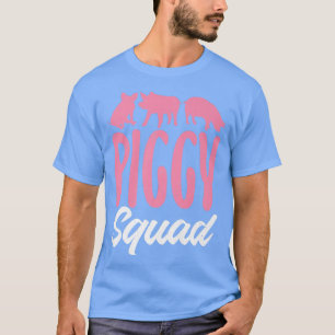 Camiseta Proprietário do Porco Piggy Squad Amigos do Porco