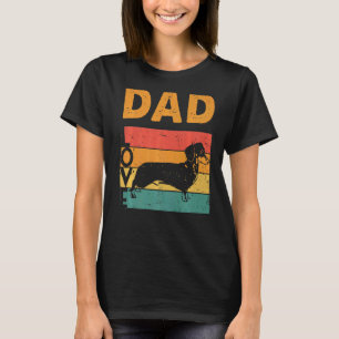 Camiseta Proprietário Doxie do Pai Wiener do Pai Dachshund